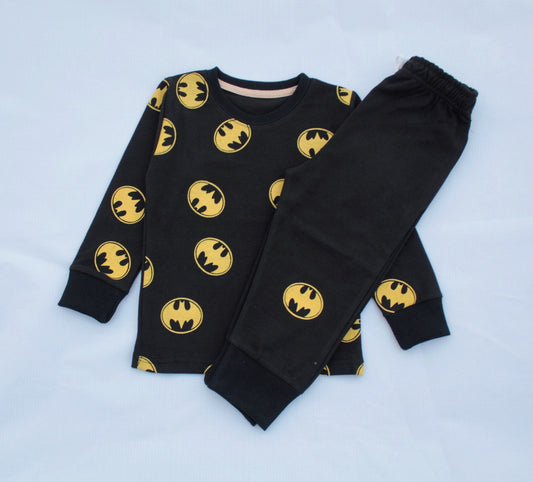 Junior  Republic   Kid's Batman Printed Full Sleeves Shirt and Trouser 2 Piece Set