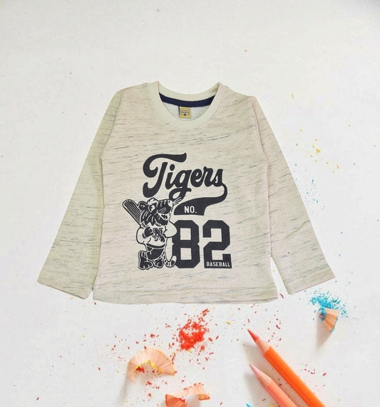 Junior  Republic  Kid's Tiger Printed long Sleeves Shirt