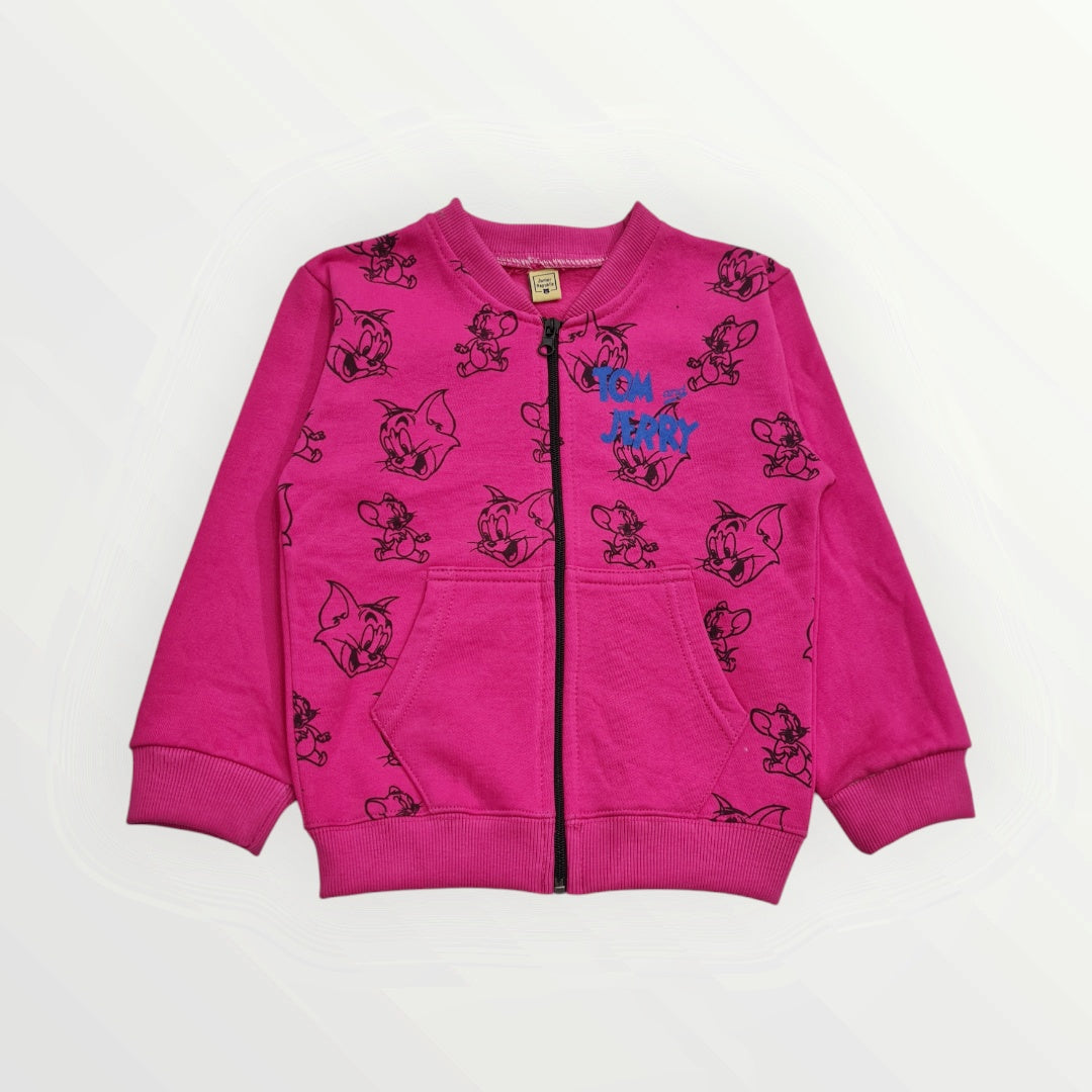 Junior               Republic   Tom & Jerry Printed Kid's Fleece Zipper Jacket