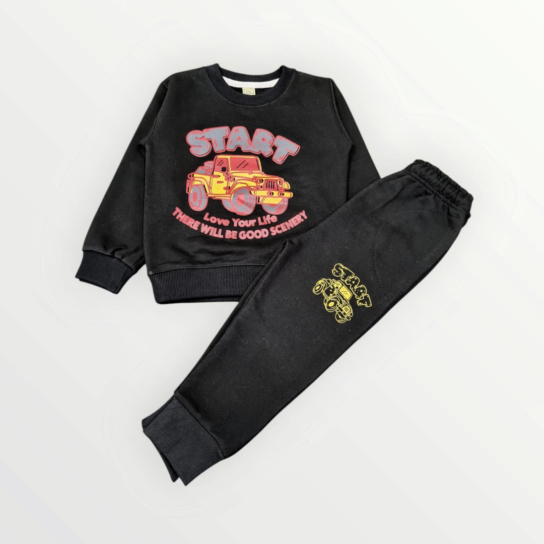 Junior    Republic     Start Printed 2 Piece Fleece Track Suit