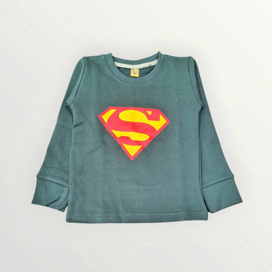 Junior  Republic  Kid's Superman Printed long Sleeves Shirt (winter)